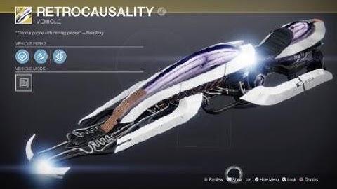 Destiny 2 Deep Stone Crypt Exotic Raid Sparrow "Retrocausality"