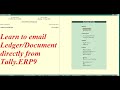 EMAIL FROM TALLY | LEDGER | VOUCHER ETC| EASY AND FAST | TALLY ERP9 | EMAIL