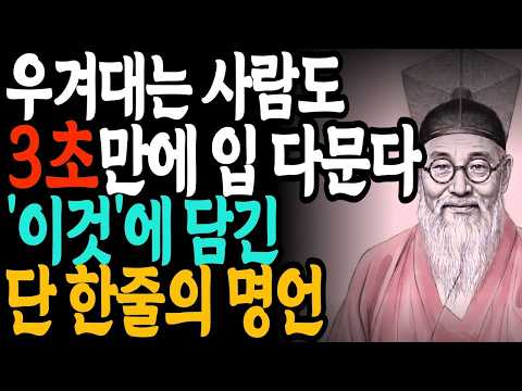 우겨대는 사람과 말다툼하지 마라 이렇게 '한마디'하라 태도가 180도 바뀐다 ㅣ정약용 명언ㅣ인간관계ㅣ 인생조언ㅣ처세술ㅣ대화법