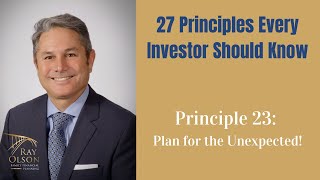 Principle 23: Plan for the Unexpected!