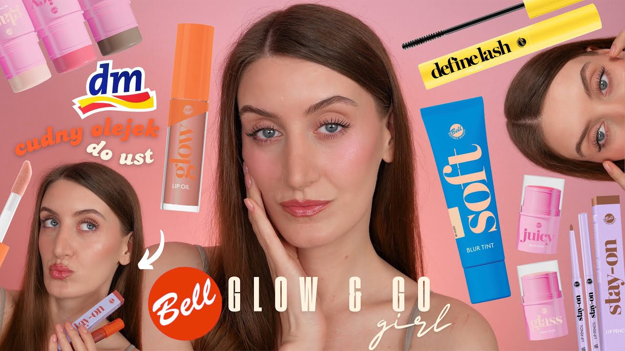 NOWOŚCI BELL z drogerii DM! 🌷 kolekcja Bell Glow&Go Girl - blurujący podkład, sticki i cudny olejek