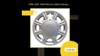 1996 1997 1998 Mercury Sable Hubcap / Wheel Cover 15" 937 A (Removable Center Cap)