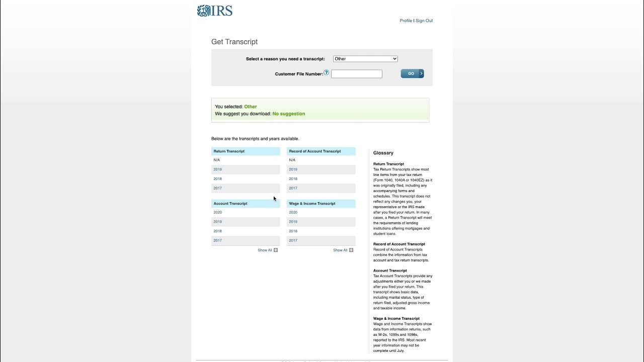 How to View Tax Transcript for Stimulus + Refunds YouTube