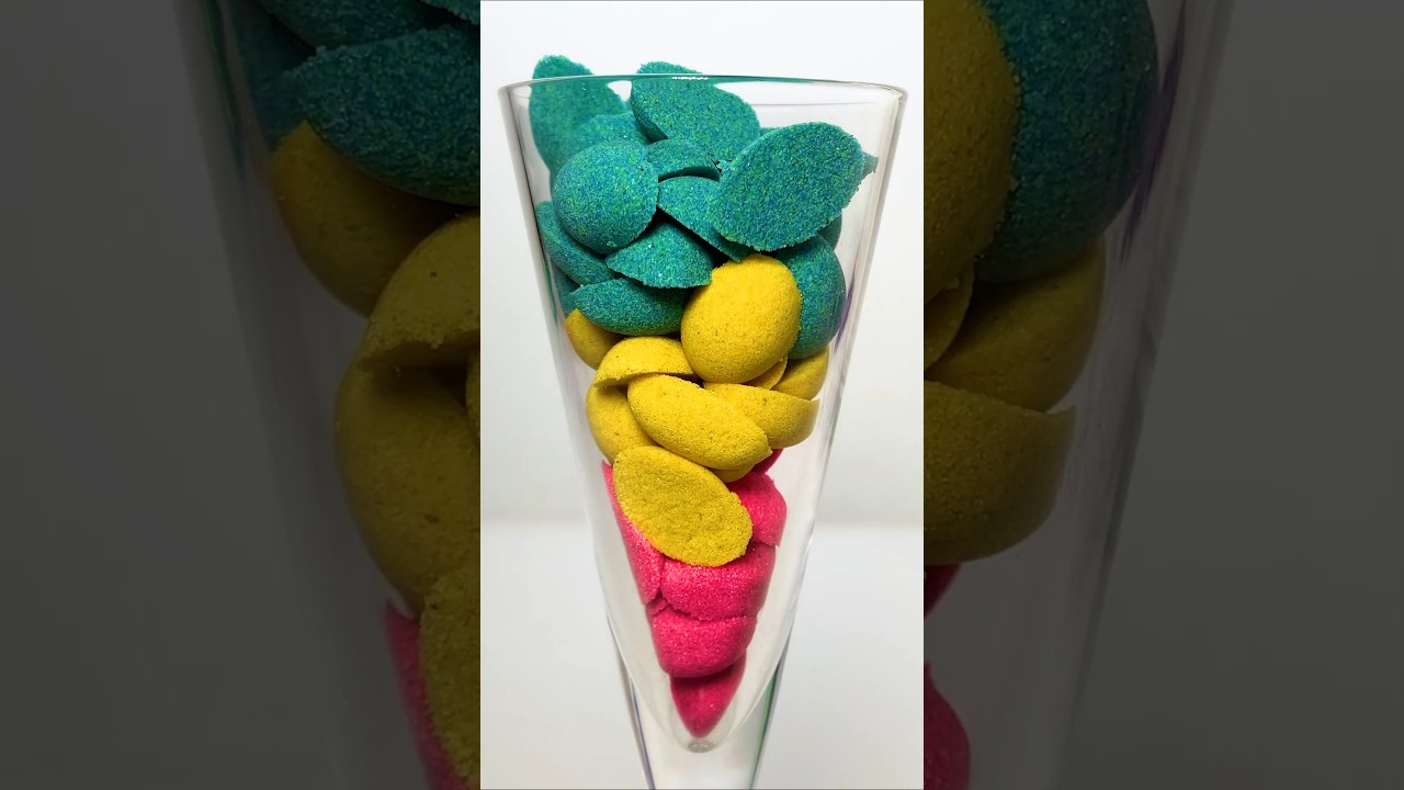 Very Satisfying and Relaxing, Kinetic Sand ASMR, Drop and squish 