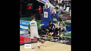 220103 수원 KT vs 원주 DB 형제 대결 - 출근길부터 워밍업 꽁냥꽁냥까지💚🖤
