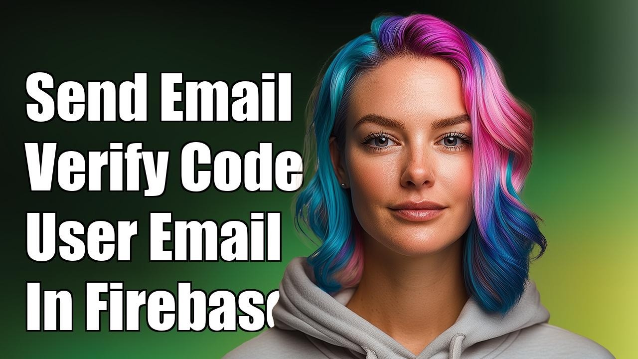 How to send email verification code to user email in firebase - YouTube
