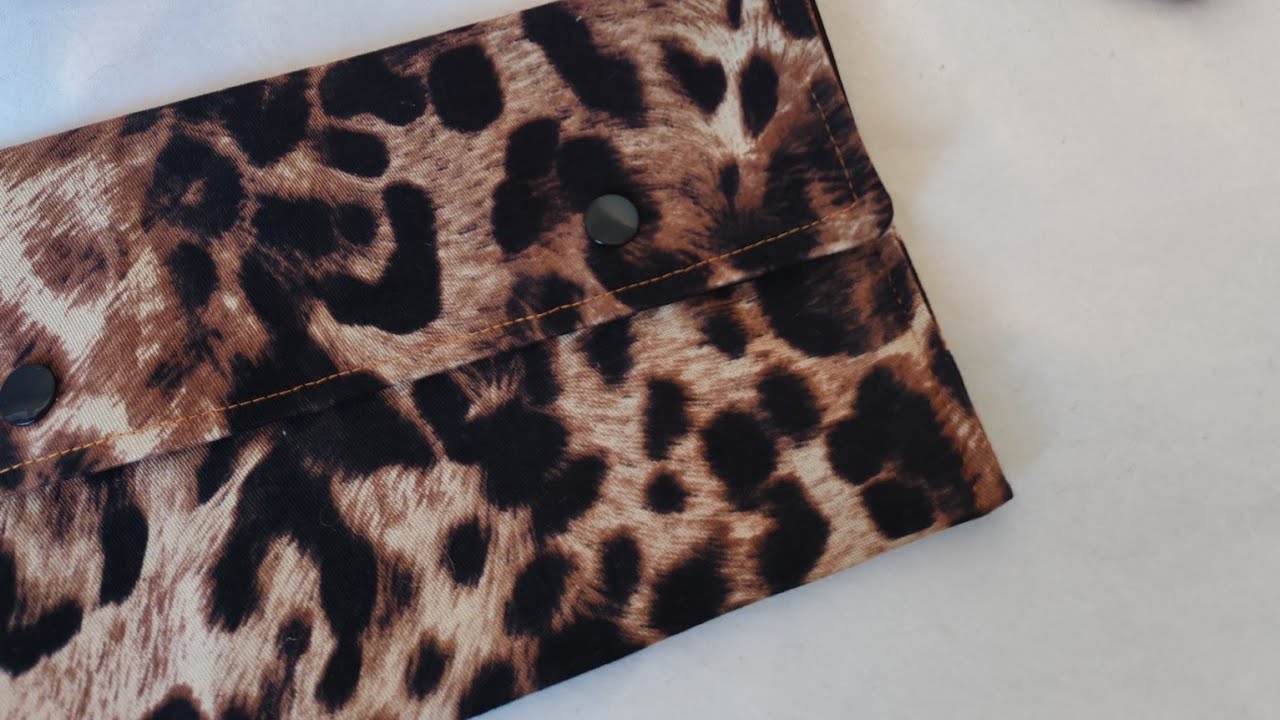 DIY  How to Build an Accordion Wallet animalier fabric. 1 parte tutorial 