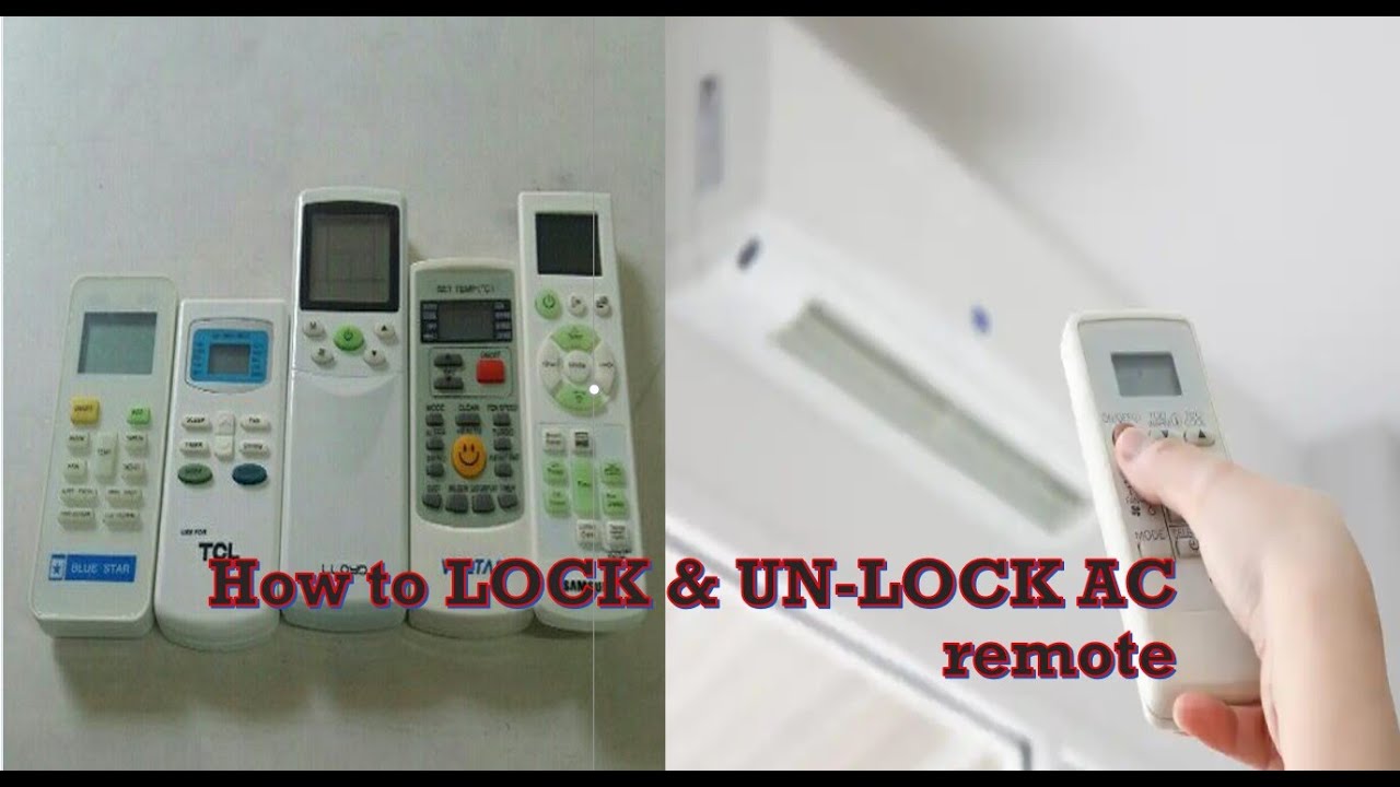 How To Unlock Lloyd AC Remote Lloyd AC Remote Lock Unlock Process