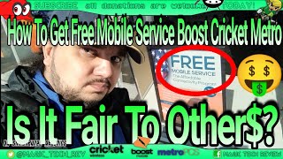 How To Get Free Mobile Service Boost Cricket Metro Is It Fair To Others