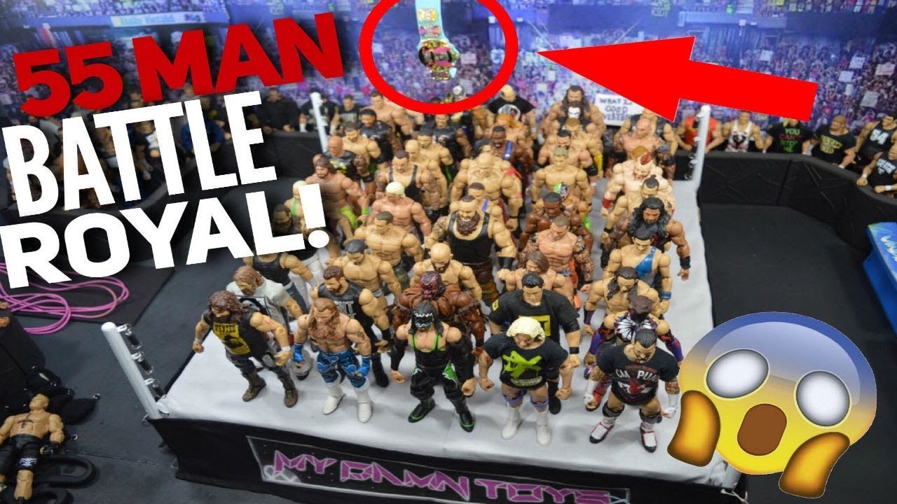 55 MAN WWE FIGURE BATTLE ROYAL FOR THE BATTLE ROYAL CHAMPIONSHIP!