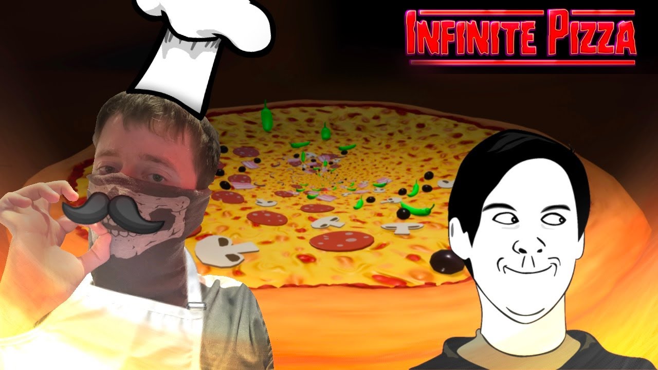 Lets play INFINITE PIZZA A Game about infinite pizza??? YouTube