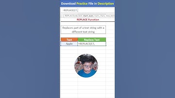Master the Excel REPLACE Function | Modify Text #excel #excelreplacefunction #exceltips  #tricks