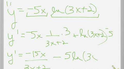 4.5 derivatives of logs
