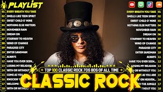 Queen, Nirvana, Led Zeppelin, Bon Jovi, Aerosmith, ACDC - Classic Rock Songs 70s 80s 90s Full Album