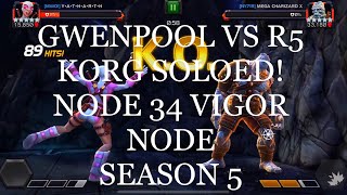 MWO! VS NY718 GP VS R5 KORG SOLO DEXTERITY ON! NODE 34 (VIGOR). HOW TO BEAT KORG NOT JUST IN DUEL 😂
