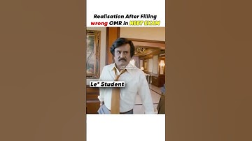 Wrong OMR Filling in NEET EXAM 😣 #neet2023 l #memes #kishorkuntal