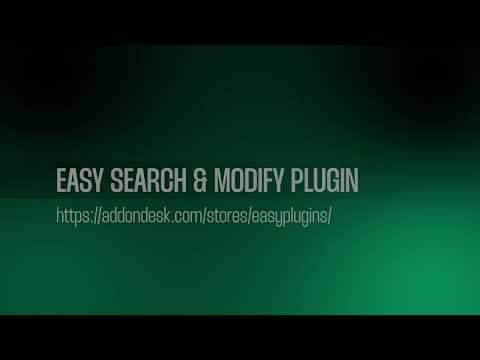 Easy Search & Modify GrandMA3 Plugin