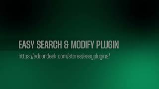 Easy Search &amp; Modify GrandMA3 Plugin