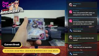 TheHeatBreakers : 01.29.2024 : Break #954 - 2023 MLB BOWMAN'S BEST CASE BREAK