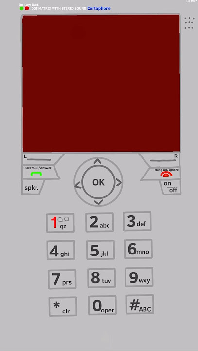 The Certaphone - Startup/Low Battery/Battery Empty/Shutdown