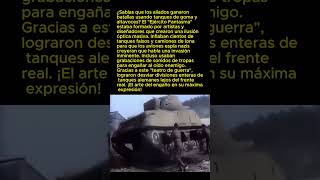 ¡EL EJÉRCITO QUE NO EXISTÍA! Los tanques inflables que engañaron a Hitler 🎈🪖 #WW2 #Misterio #Shorts