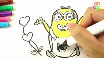 Despicable me 3 How to draw Minions in Despicable Me | Kideo TV | Learn How to Draw & Colors  2