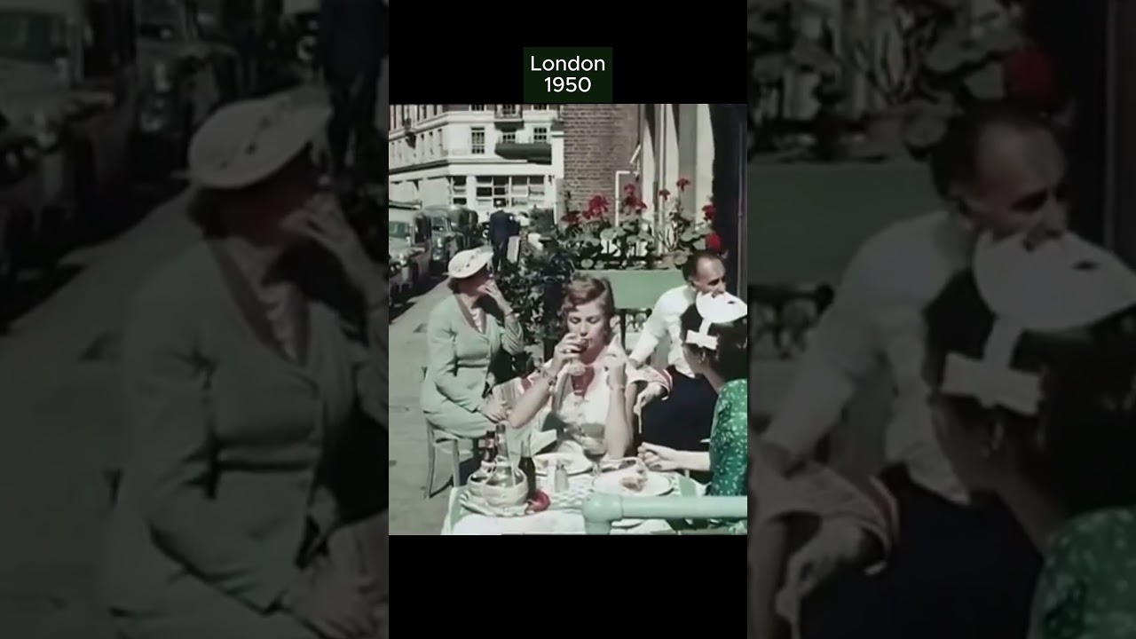 Лондон в 1950 году | Цветные кадры 