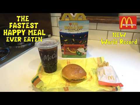 The Fastest Happy Meal Ever Eaten (New World Record) | L.A. BEAST
