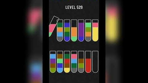 Water sort puzzle level 529