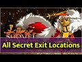 All secret exit locations  shovel knight king of cards