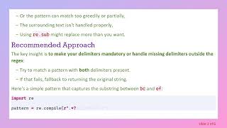 Extracting a Substring Between Optional Delimiters Using regex in Python