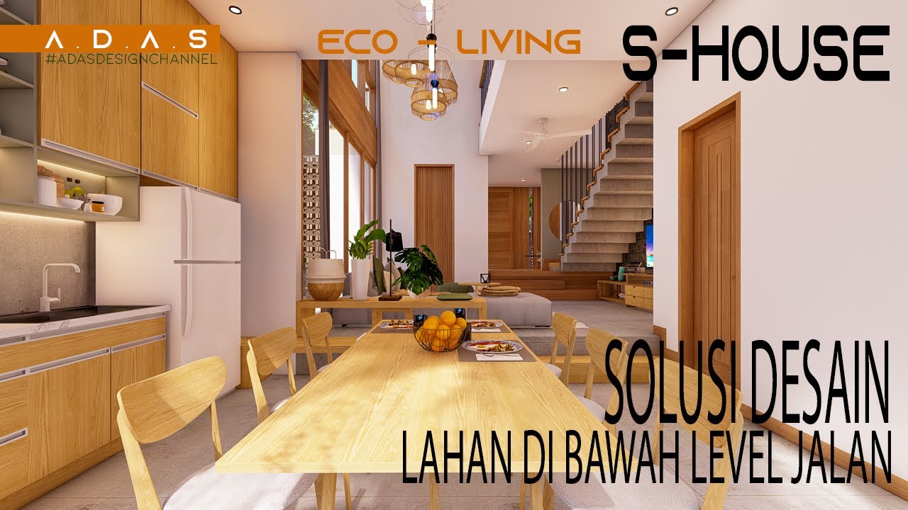 Desain Rumah Kontemporer 2 lantai II Eco Living House