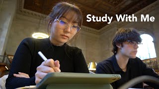 [11.23.2022] study with me and gage at New York Public Library | realtime | no music