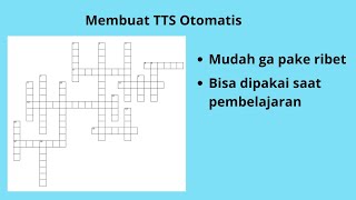 How to make a TTS (crossword puzzle) for learning screenshot 5