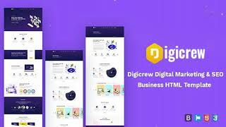 Digicrew - Responsive HTML Template | Themeforest Website Templates and Themes