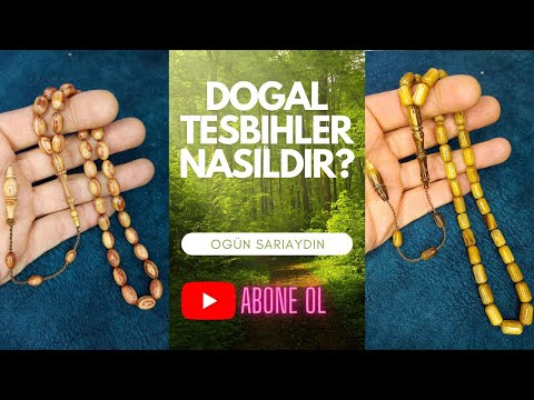 Doğal Tesbihler Nasıldır? Japon Kirazı-Yılan Ağacı-Sırçalı Kuka Tesbihler