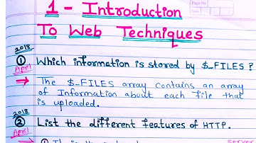 tybsc WT-II 1st chapter Imp questions & answers for exam 2023 /(New CBCS 2019 Pattern)