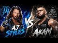 🔥 AJ Styles vs Akam – Brutal Showdown! 💥 WWE 2K25 Dream Match