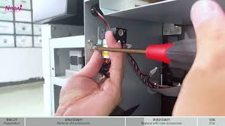 How to replace the small ink pump of Nocai a3 size digital uv led flatbed printer NC-UVA3MAX?
