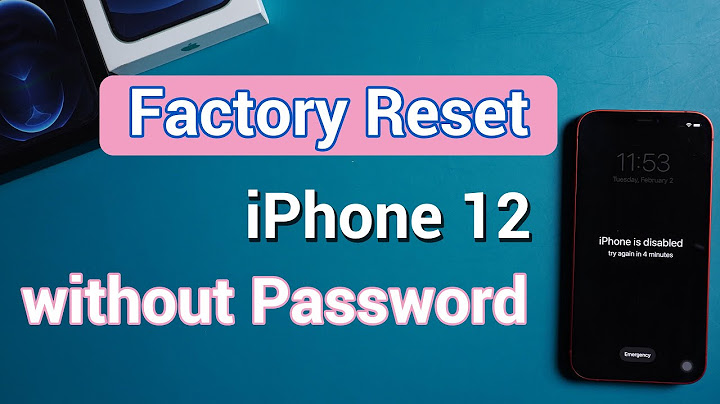 How to factory reset iphone 12 pro max without passcode