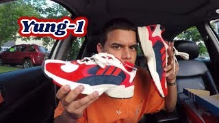 ADIDAS YUNG-1 NAVY RED HI-RES ORANGE [UNBOXING REVIEW]