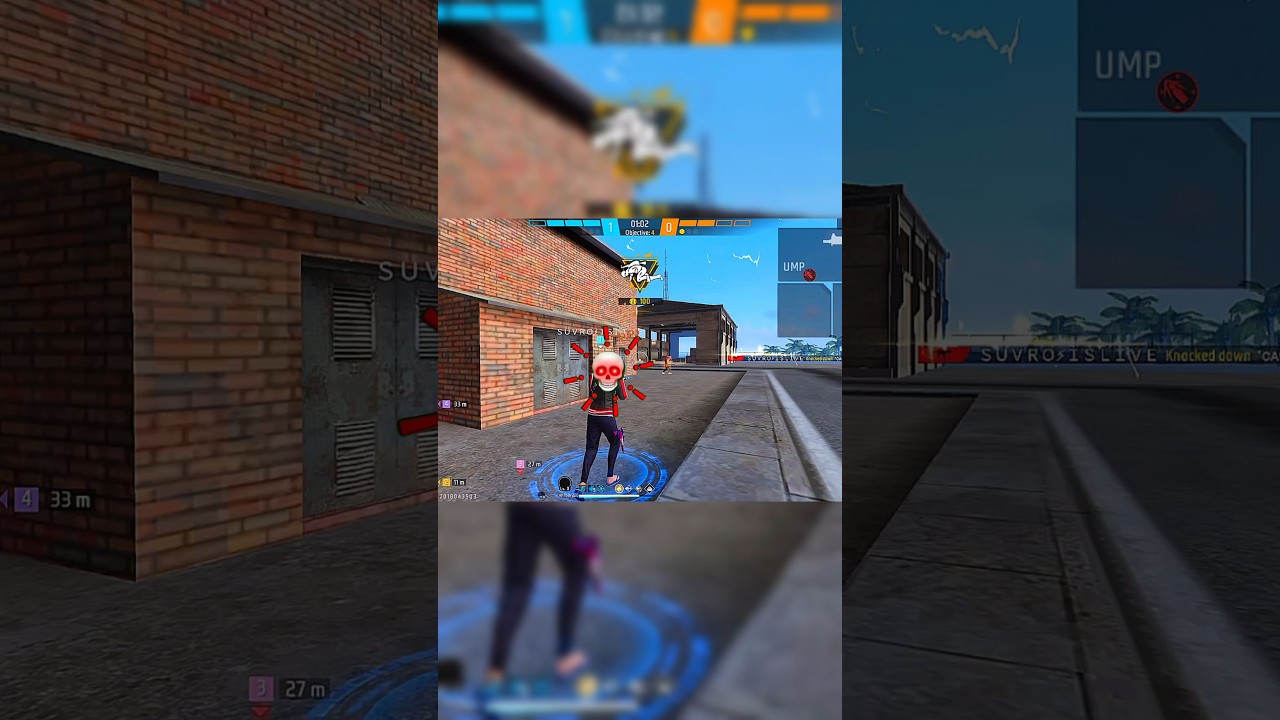 1 VS 3 CLUTCH WITH UMP 💀