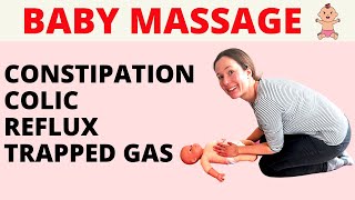 BABY MASSAGE (FOR CONSTIPATION, WIND, GAS, COLIC & REFLUX) EASY, CALMING AND IT WORKS!