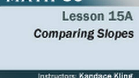 Math 60 - Lesson 15a