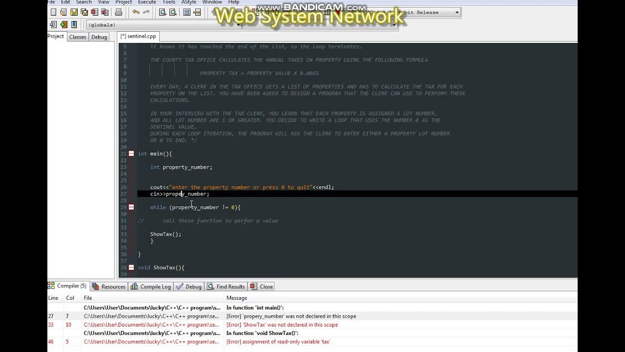 What is sentinel value and how does it work in C++ - YouTube