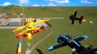 Racing Through The Canyon With Our Flying Lego Little Tikes Car in Brick Rigs!