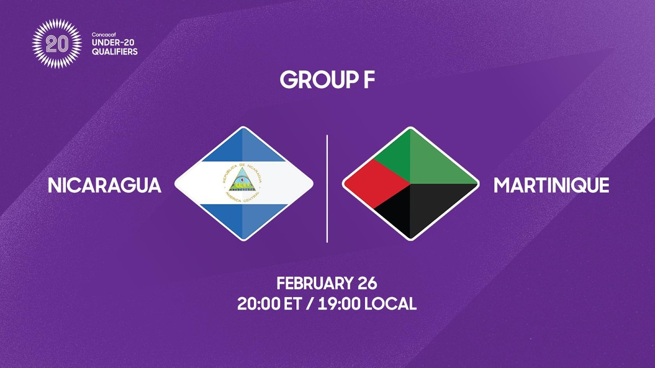 Nicaragua vs Martinique | 2026 Concacaf Under-20 Qualifiers