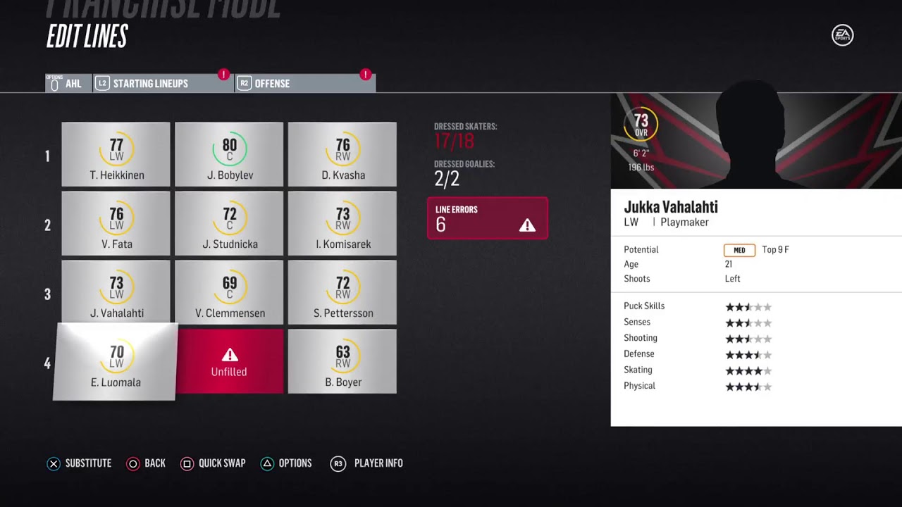 NHL 18 Nanaimo Trees fantasy franchise playthrough #86