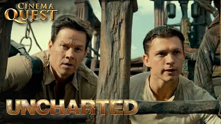 Uncharted | Taking Over The Flying Pirate-ship (ft. Tom Holland) | Cinema Quest