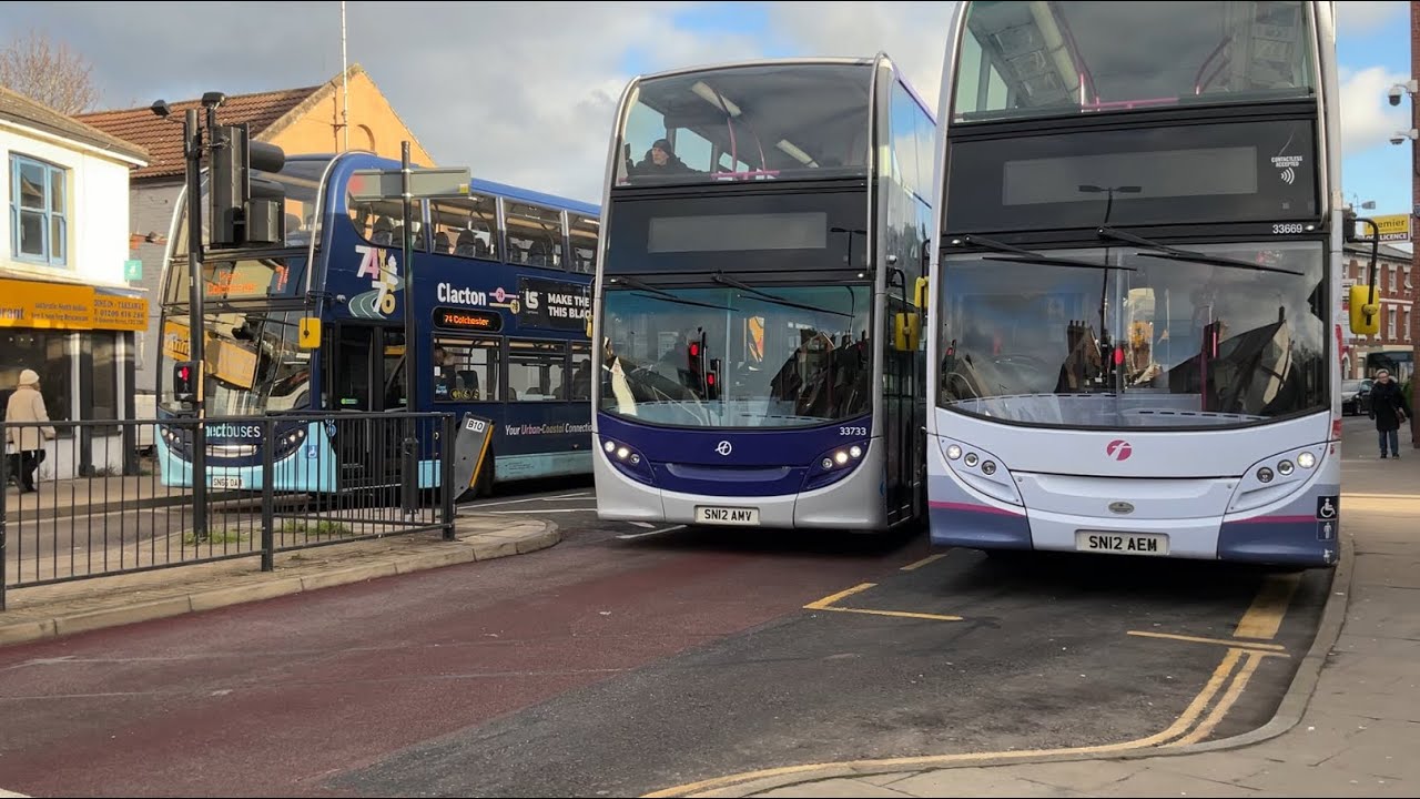 Route 75 full route visual Maldon to Colchester 